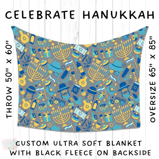 PREORDER Batch #216 - Cozy Christmas Blankets Presale - Closes 10/14 - ETA Early Dec - Celebrate Hanukkah