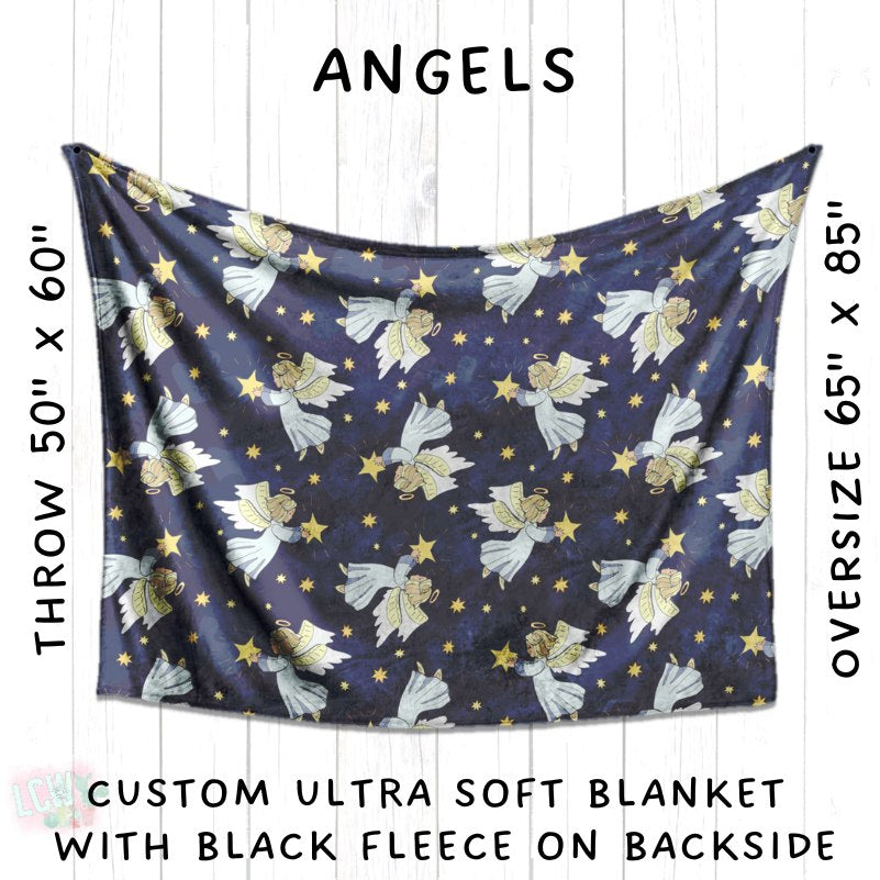 PREORDER Batch #216 - Cozy Christmas Blankets Presale - Closes 10/14 - ETA Early Dec - Angels