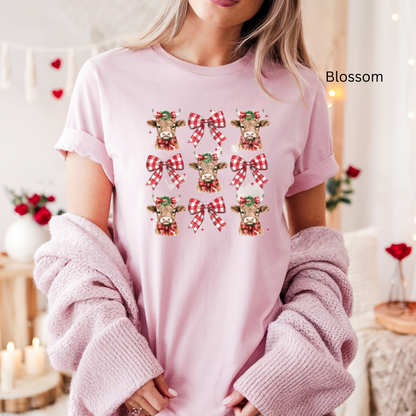 Christmas Cows & Bows Tee