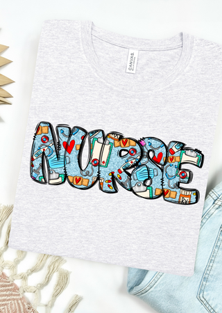 Nurse Doodle Bella Canvas T-Shirt