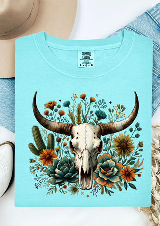 Western Skulls Comfort Colors T-Shirt