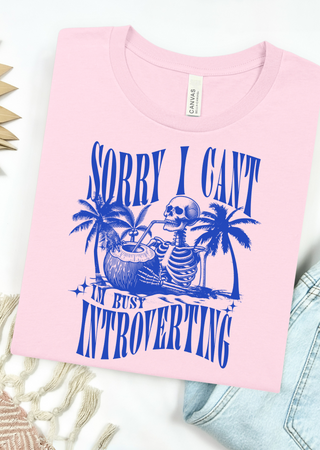 Busy Introverting Bella Canvas T-Shirt