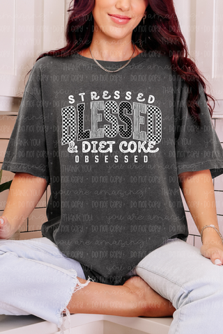 Stressed Blessed Obsessed DC Tee or Sweatshirt