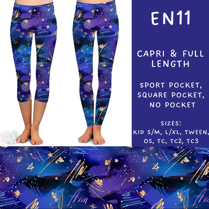 PREORDER Batch #206 - Electric Night - Closes - 9/25 - ETA early Nov - EN11 Full and Capri Length Leggings