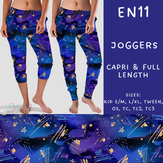 PREORDER Batch #206 - Electric Night - Closes - 9/25 - ETA early Nov - EN11 Full and Capri Length Joggers