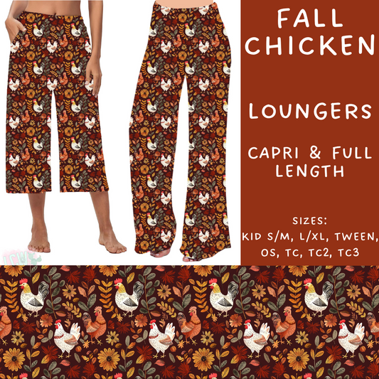 PREORDER Batch #204 - Hello Fall - Closes 9/20 - ETA early Nov - Fall Chicken Capri and Full Length Loungers