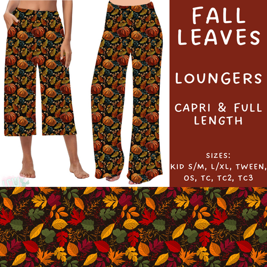 PREORDER Batch #204 - Hello Fall - Closes 9/20 - ETA early Nov - Fall Leaves Capri and Full Length Loungers