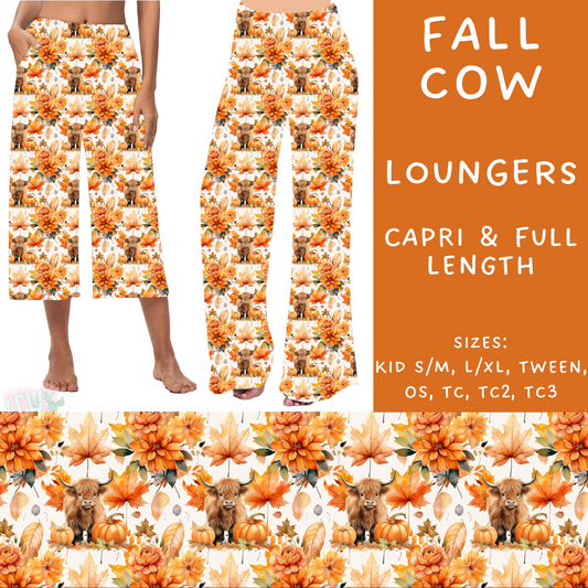 PREORDER Batch #204 - Hello Fall - Closes 9/20 - ETA early Nov - Fall Cow Capri and Full Length Loungers