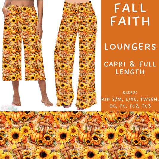 PREORDER Batch #204 - Hello Fall - Closes 9/20 - ETA early Nov - Fall Faith Capri and Full Length Loungers