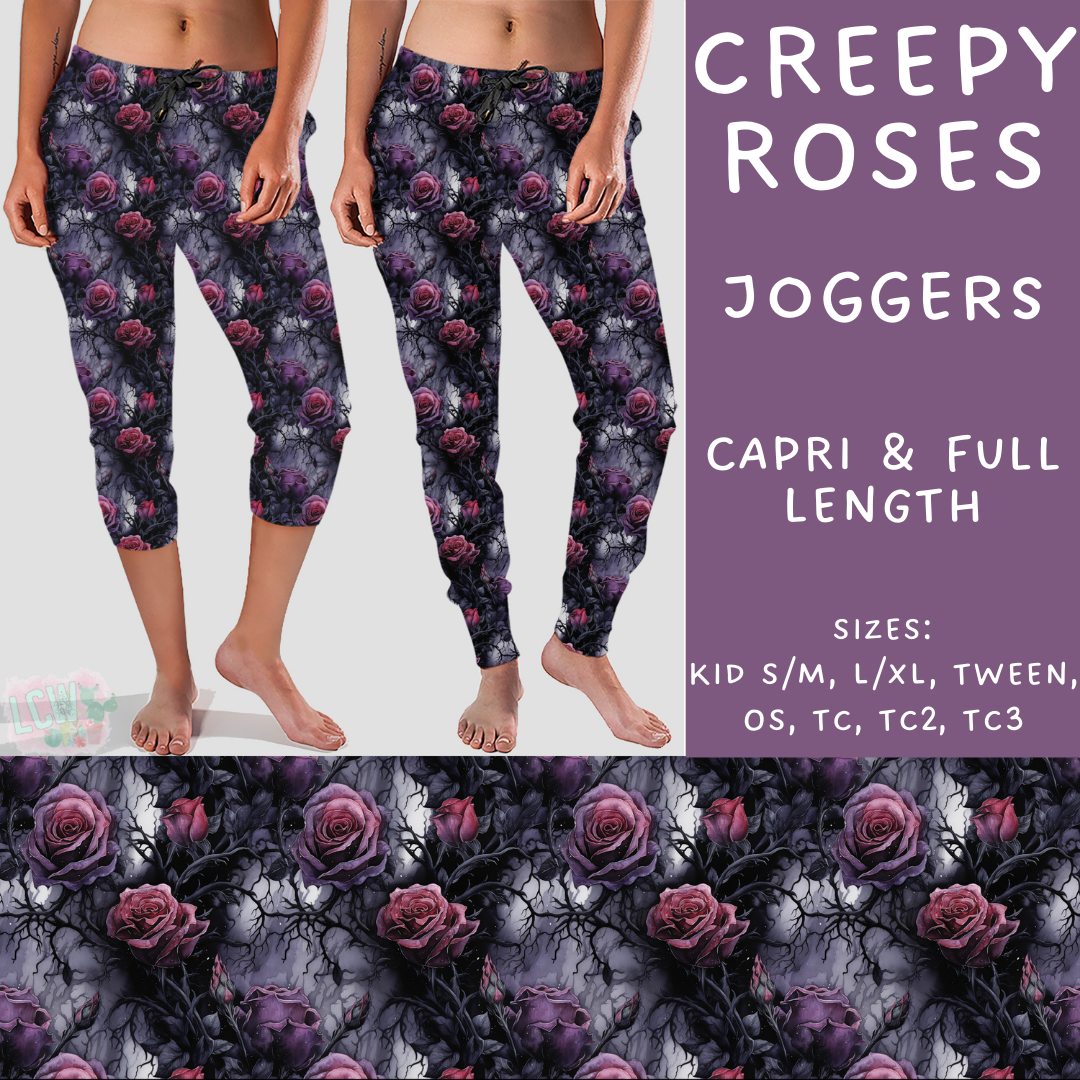 Batch #268 - November Request Run - Closes 1/10 - ETA late March - Creepy Roses Full and Capri Length Joggers