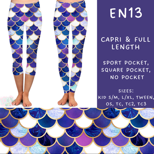 PREORDER Batch #206 - Electric Night - Closes - 9/25 - ETA early Nov - EN13 Full and Capri Length Leggings