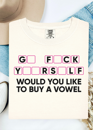 Buy a Vowel Comfort Colors T-Shirt