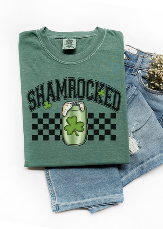 Shamrocked Light Green Comfort Colors T-Shirt