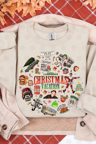 Christmas Collage Crewneck Sweatshirt