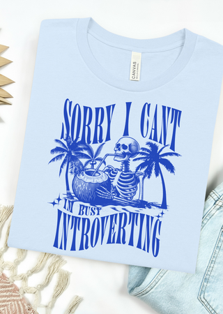 Busy Introverting Bella Canvas T-Shirt