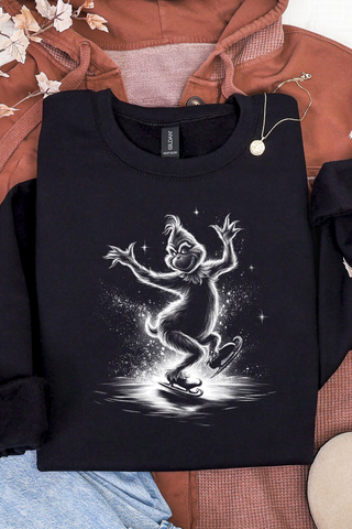 Skating Green Guy Sweatshirt