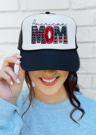 American Mom Trucker Hat