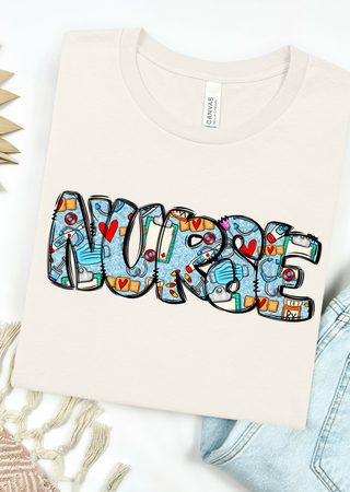 Nurse Doodle Bella Canvas T-Shirt