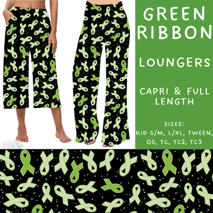 Batch #268 - November Request Run - Closes 1/10 - ETA late March - Green Ribbon Capri and Full Length Loungers