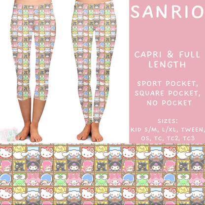 Batch #268 - November Request Run - Closes 1/10 - ETA late March - Sanrio Full and Capri Length Leggings