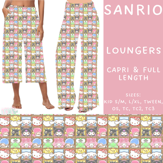 Batch #268 - November Request Run - Closes 1/10 - ETA late March - Sanrio Capri and Full Length Loungers