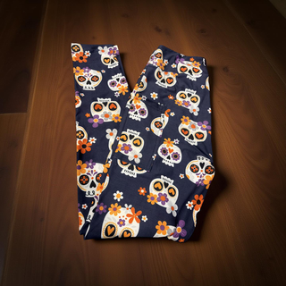 Day of the Dead Skull Pocket Leggings