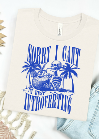 Busy Introverting Bella Canvas T-Shirt