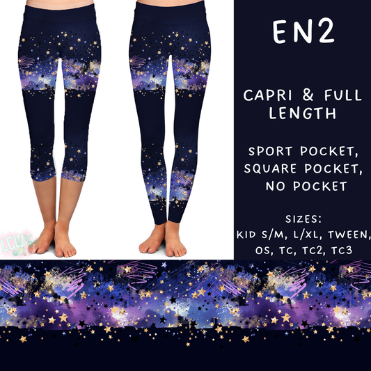 PREORDER Batch #206 - Electric Night - Closes - 9/25 - ETA early Nov - EN2 Full and Capri Length Leggings