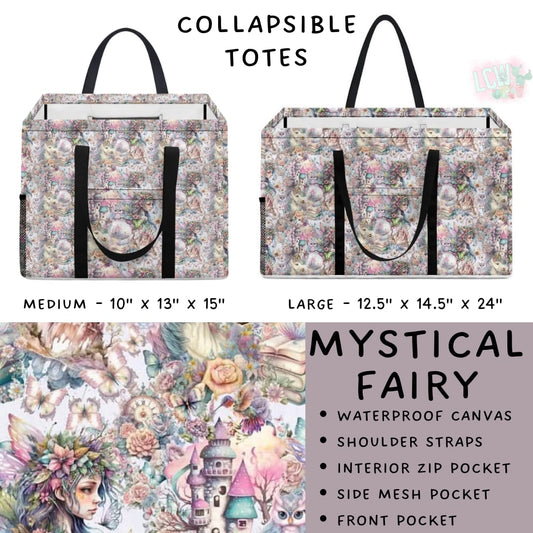 Batch #267 - Collapsible Totes - Closes 1/6 - ETA mid March - Mystical Fairy Collapsible Tote