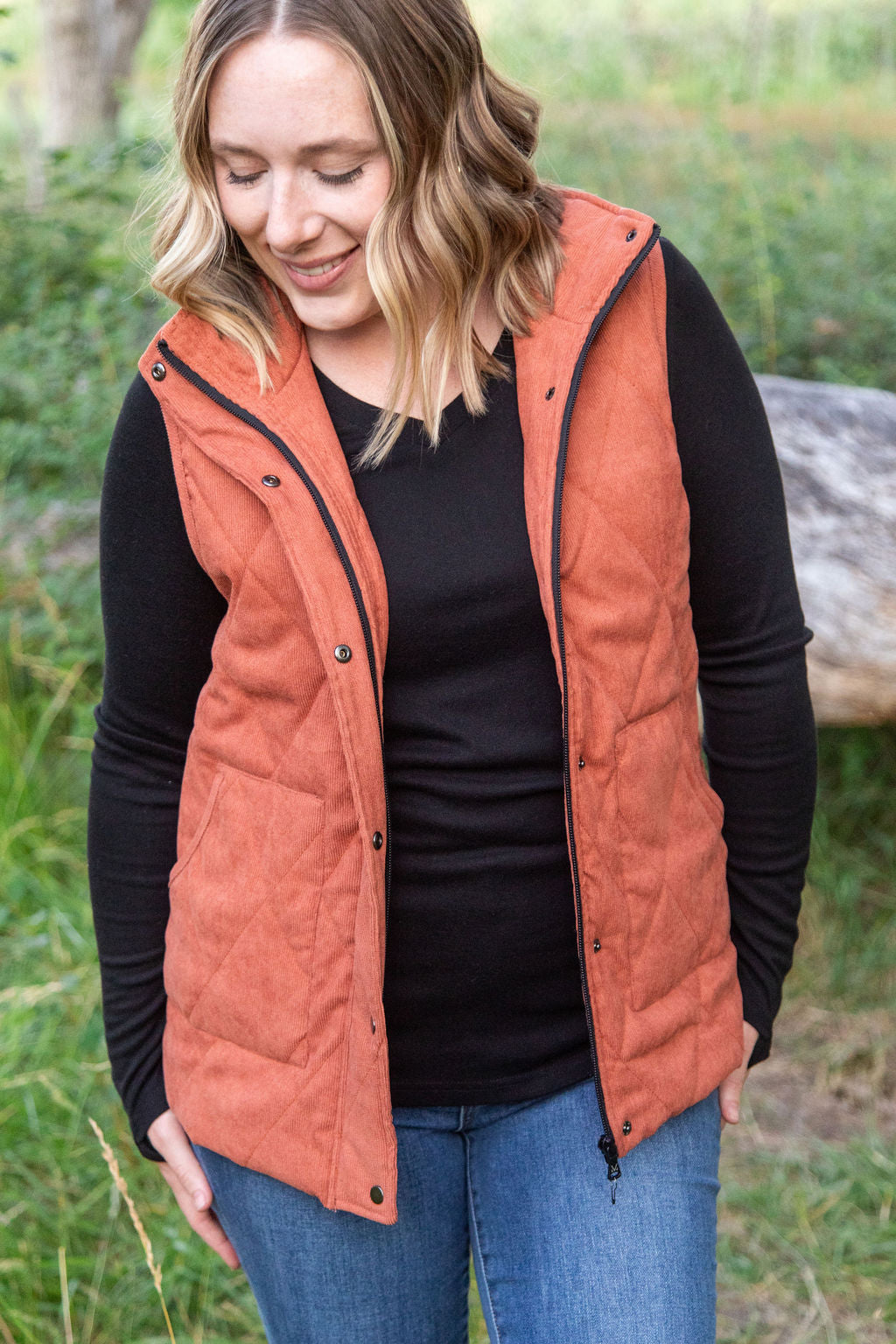 Corduroy Vest - Pumpkin