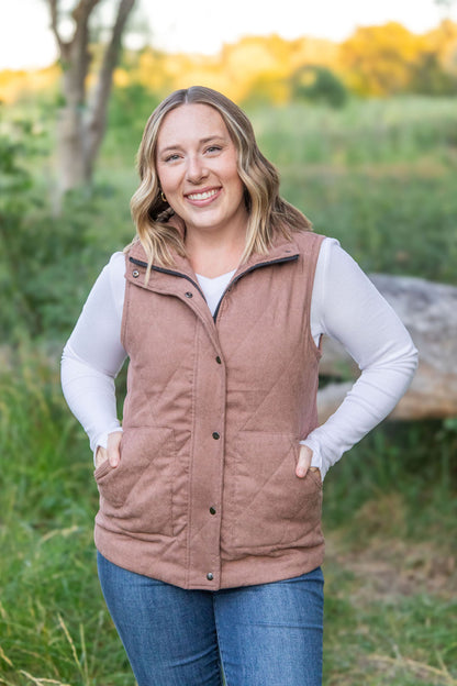 Corduroy Vest - Chestnut