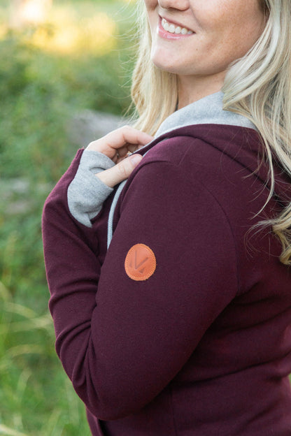 Classic FullZip - Burgundy | Women's Hoodie FINAL SALE