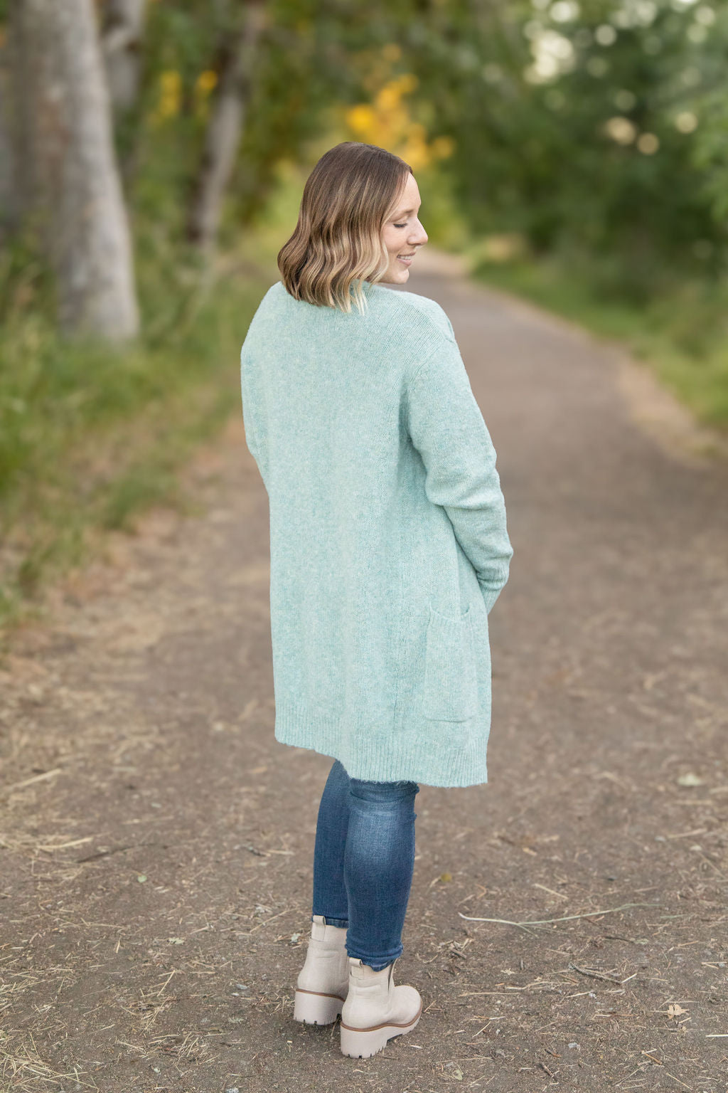 Madison Cozy Cardigan - Sage/Blue Mix | Women's Cardigan