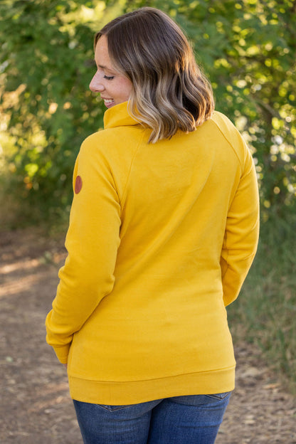 Classic Zoey ZipCowl Sweatshirt - Mustard | Women's Sweatshirt