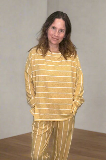 Loungin' in Stripes - Mustard