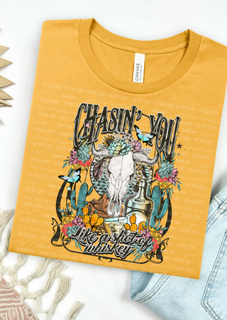 Chasin’ You Like Whiskey Bella Canvas T-Shirt