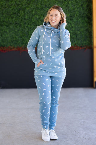 IN STOCK Classic Joggers - Teal Ribbons