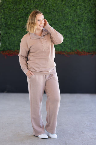 IN STOCK Jesse Vintage Wash Snap Pullover - Tan