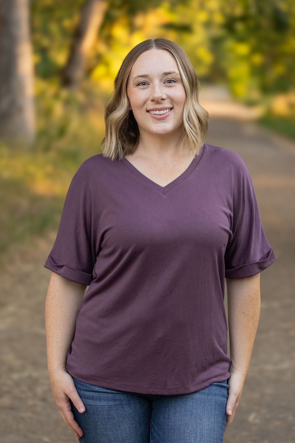 Selene Relaxed Top - Amethyst | Women's Top