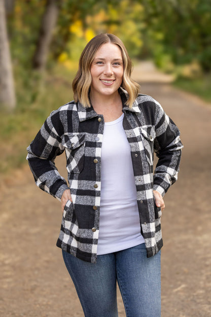 Norah Plaid Shacket - Classic Black and White | Women's Shacket