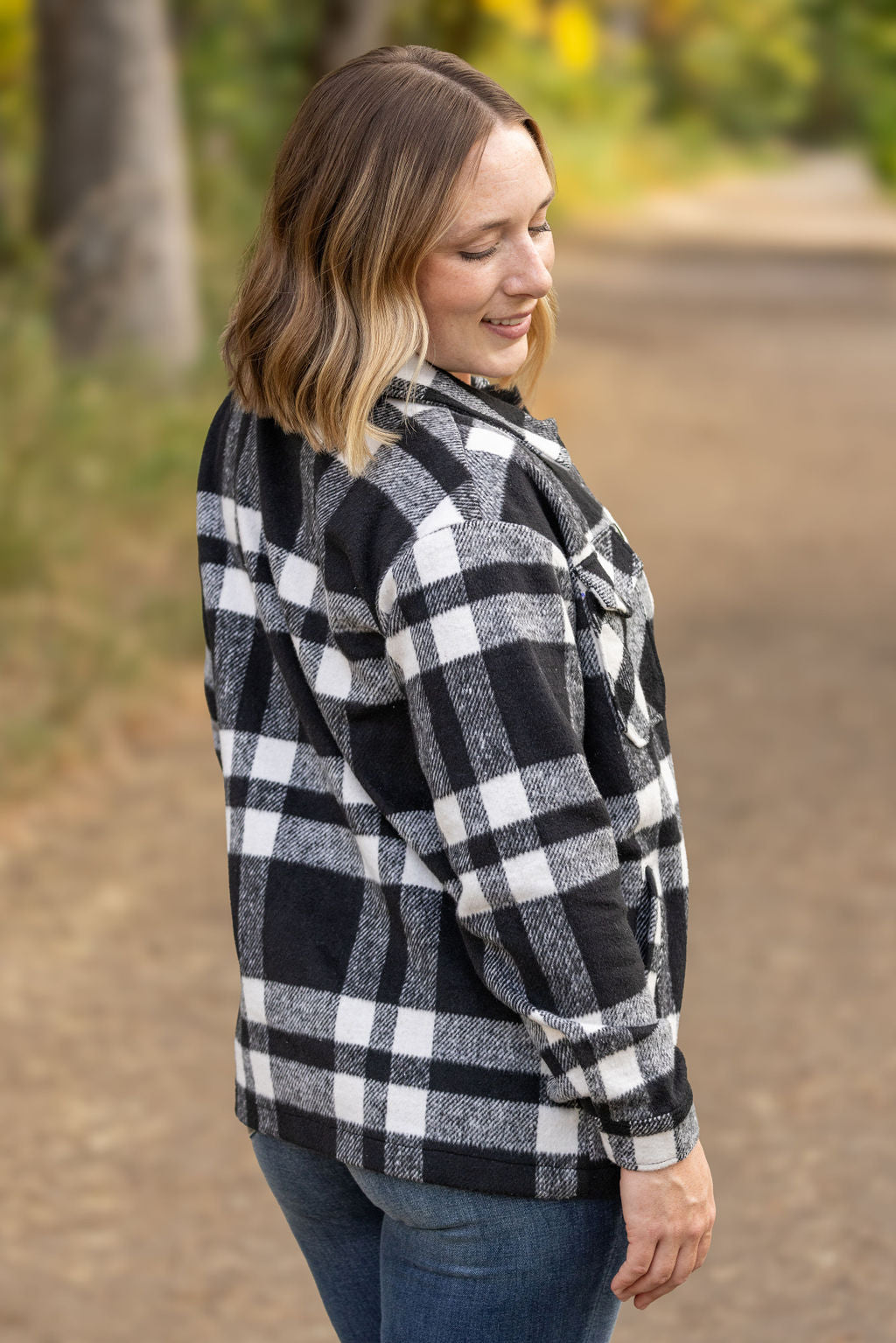 Norah Plaid Shacket - Classic Black and White | Women's Shacket