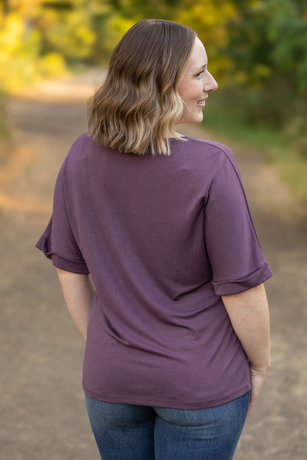 Selene Relaxed Top - Amethyst | Women's Top