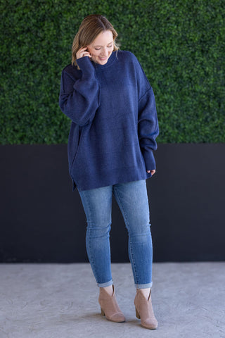 IN STOCK Aurora Cozy Sweater - Navy