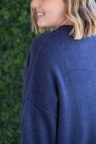 IN STOCK Aurora Cozy Sweater - Navy