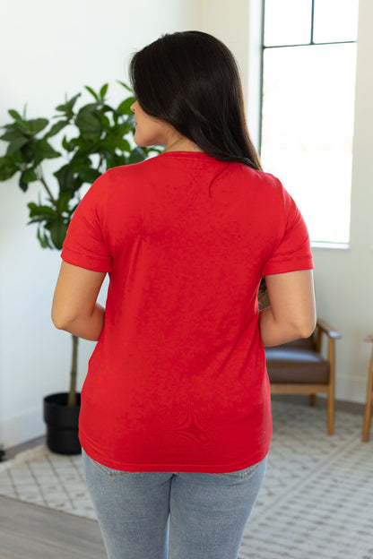 Sophie Pocket Tee - Red | Women's Short Sleeve