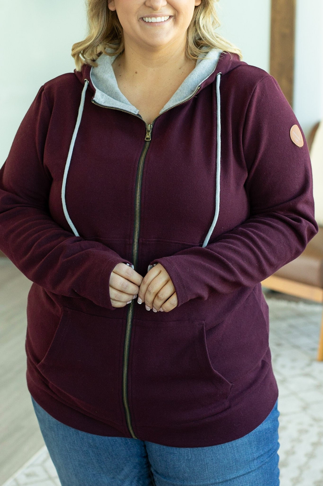 Classic FullZip - Burgundy | Women's Hoodie FINAL SALE