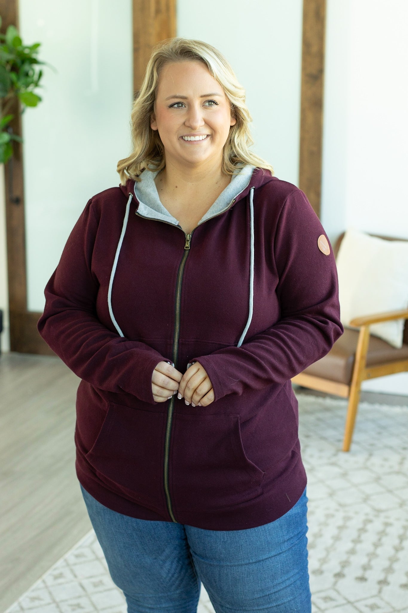 Classic FullZip - Burgundy | Women's Hoodie FINAL SALE