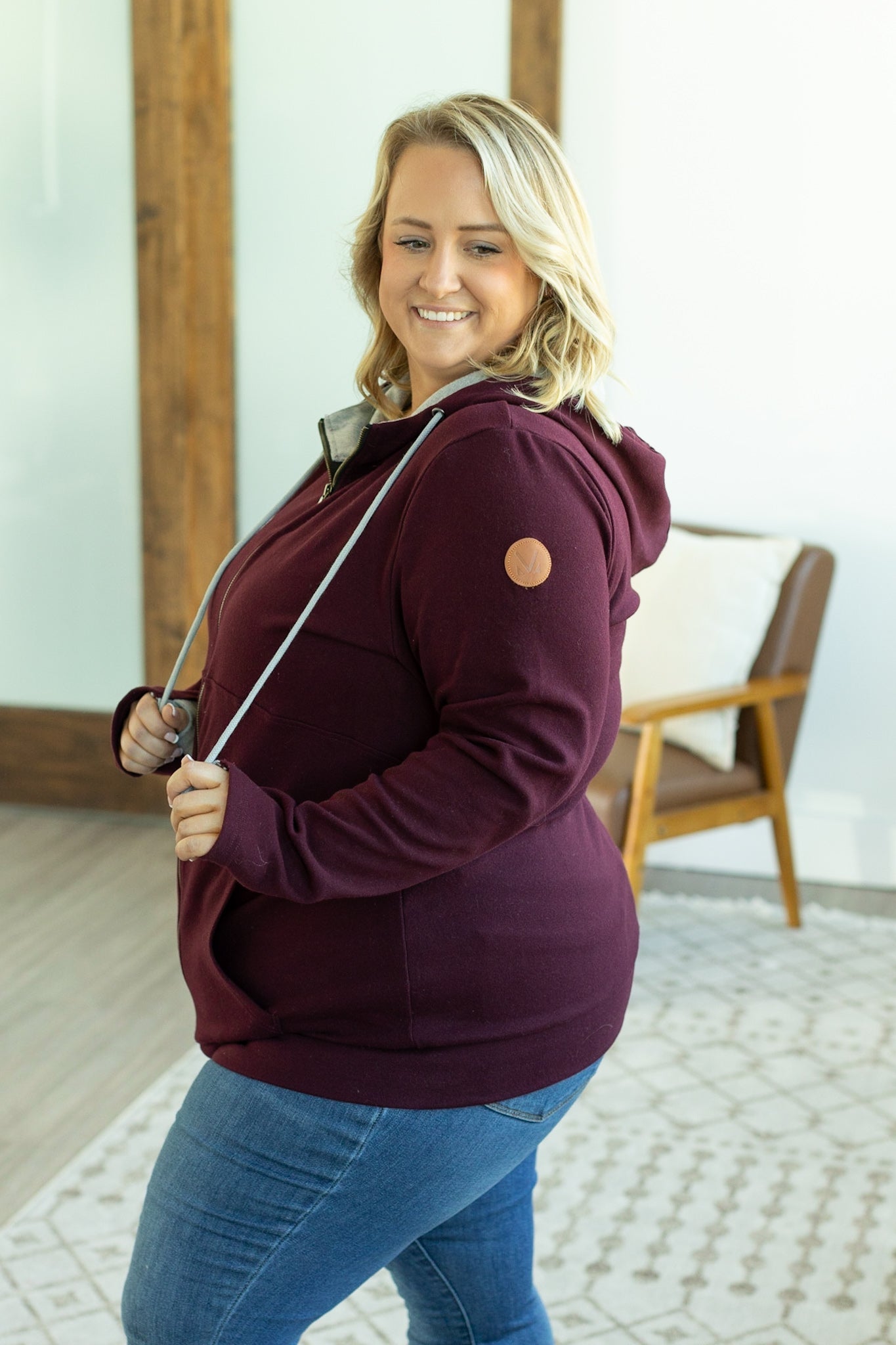 Classic FullZip - Burgundy | Women's Hoodie FINAL SALE