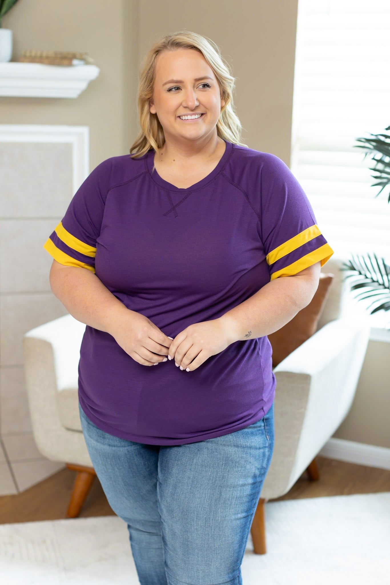 Kylie Tee - Minnesota Purple and Yellow