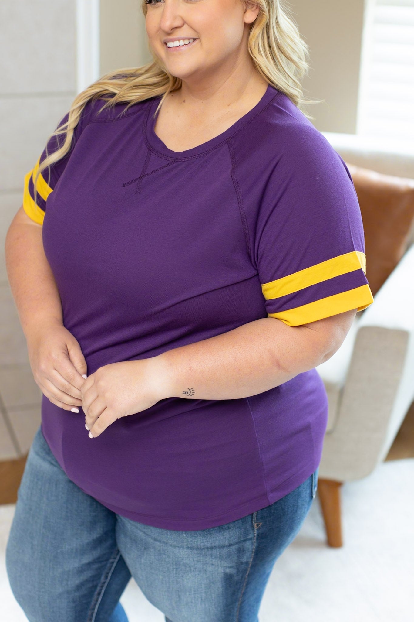 Kylie Tee - Minnesota Purple and Yellow